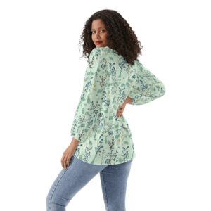 Women’s Long-Sleeve Chiffon Blouse
