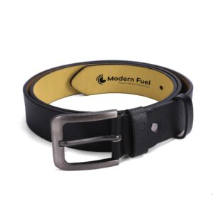 Black Engraved Leather Belt Funny Personalized Gift For Husband Boyfriend